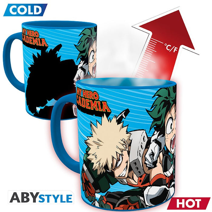 ABYstyle Taza De Ceramica Termocromatica: My Hero Academia - Deku, Ochaco y Bakugo 320 ml