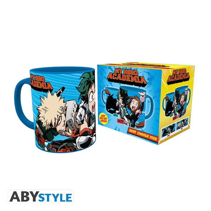 ABYstyle Taza De Ceramica Termocromatica: My Hero Academia - Deku, Ochaco y Bakugo 320 ml