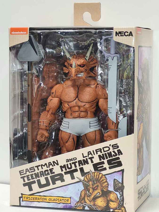NECA Figura de Accion: TMNT Tortugas Ninja Mirage Comics - Triceraton Gladiator 7 Pulgadas