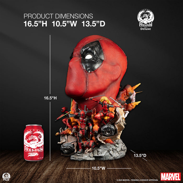 PCS Bust Fine Art Series: Marvel - Deadpool Deluxe 16.5 Pulgadas