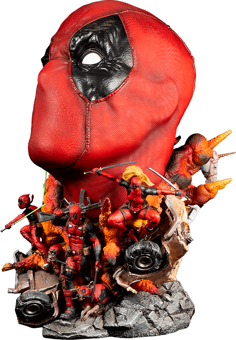 PCS Bust Fine Art Series: Marvel - Deadpool Deluxe 16.5 Pulgadas