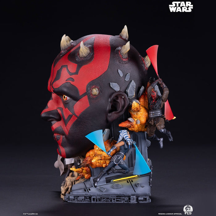PCS Bust Fine Art Series: Start Wars La Amenaza Fantasma - Darth Maul 14 Pulgadas