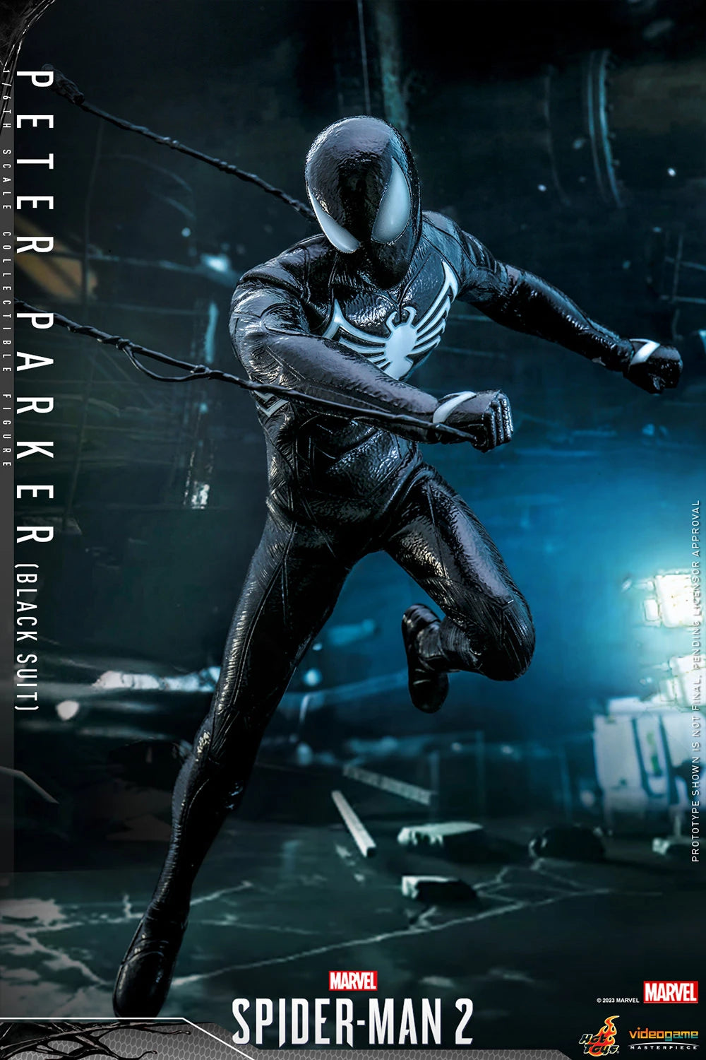 Hot Toys Movie Masterpiece Series: Marvel's Spider-Man 2 - Peter Parker Black Suit Escala 1/6