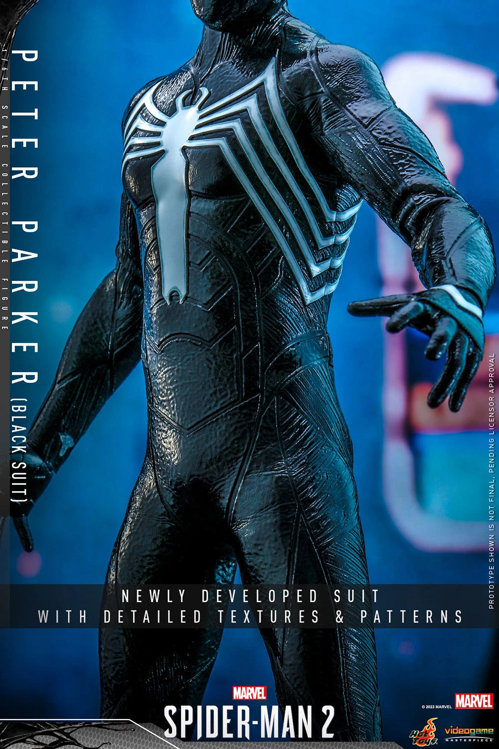 Hot Toys Movie Masterpiece Series: Marvel's Spider-Man 2 - Peter Parker Black Suit Escala 1/6