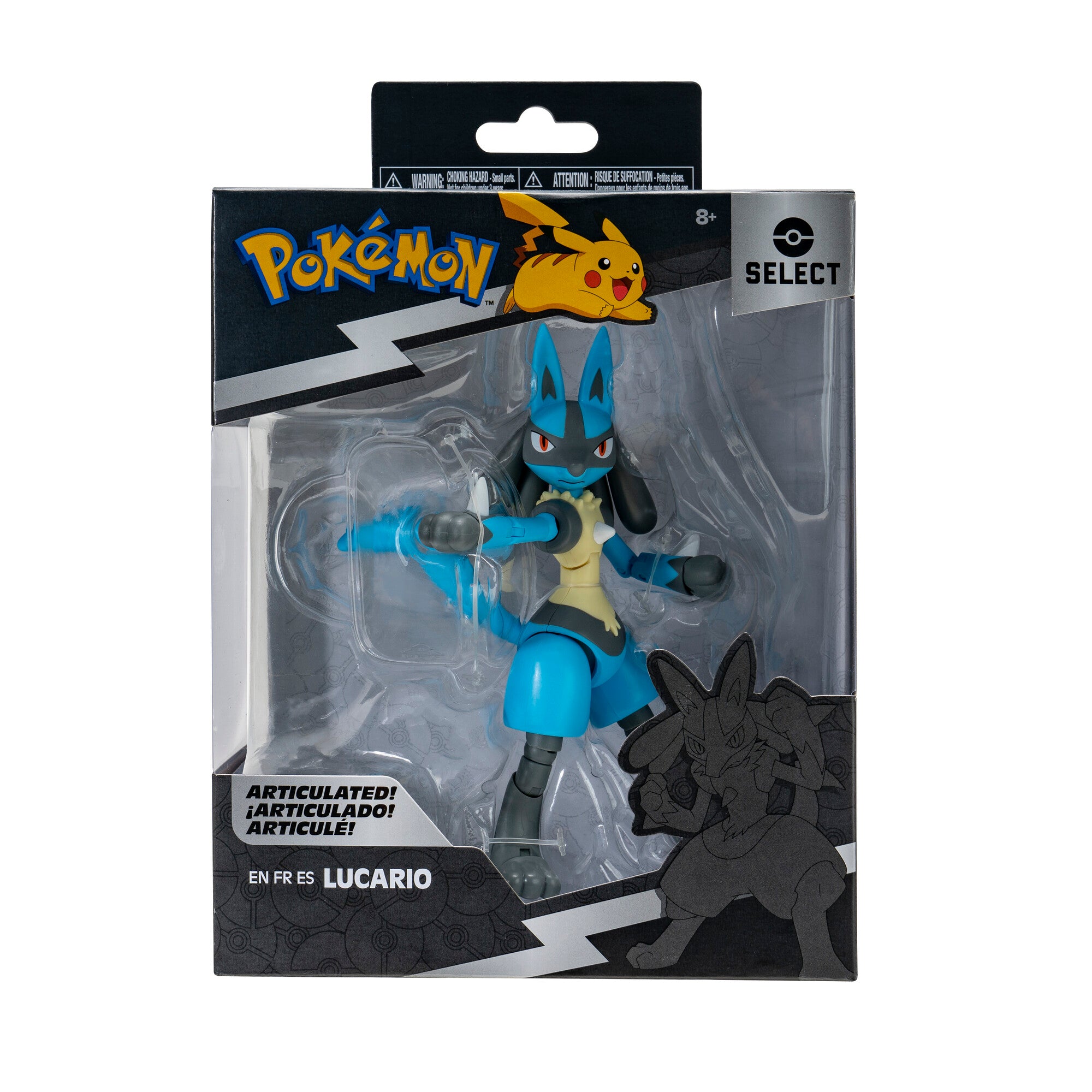 Pokemon Select Super Articulated Figure: Lucario Figura De Accion 6 Pulgadas