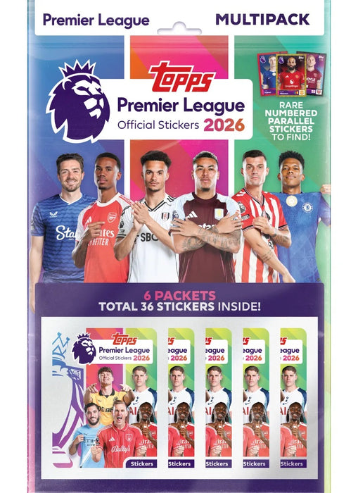 Topps Soccer Premier League 2026: Sticker & Album - Multipack