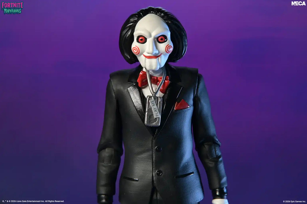 NECA Figura de Accion: Fortnite Saw - Billy the Puppet Fortnitemares 7 Pulgadas