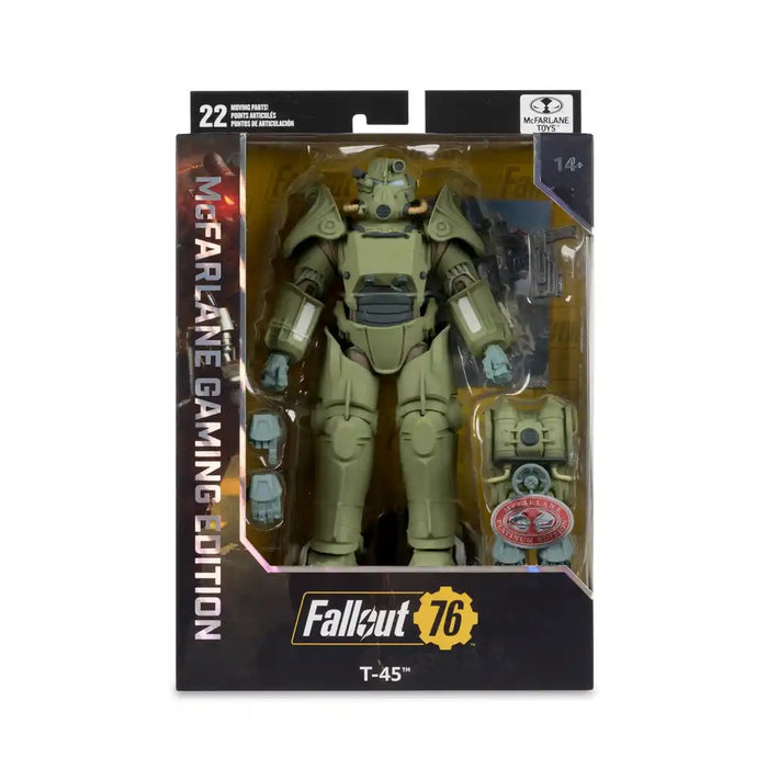 Mcfarlane Gaming Edition: Fallout 76 - T-45 Military Armor Chase 7 Pulgadas