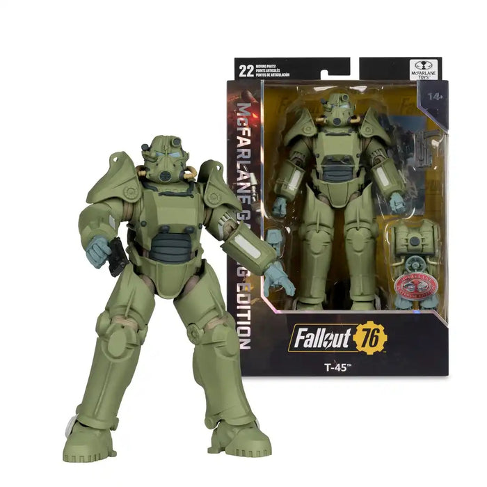 Mcfarlane Gaming Edition: Fallout 76 - T-45 Military Armor Chase 7 Pulgadas