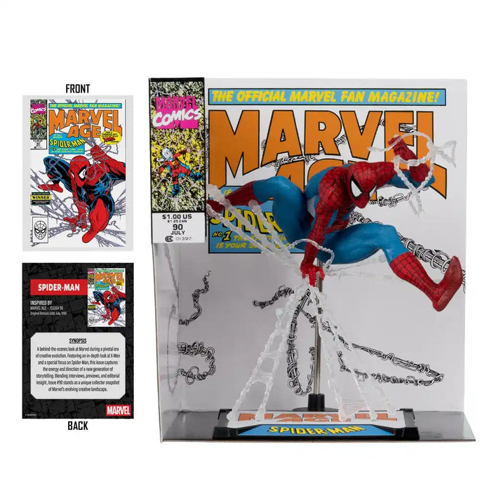Mcfarlane Marvel Collection: Marvel Age Num 90 - Spider-Man Escala 1/10