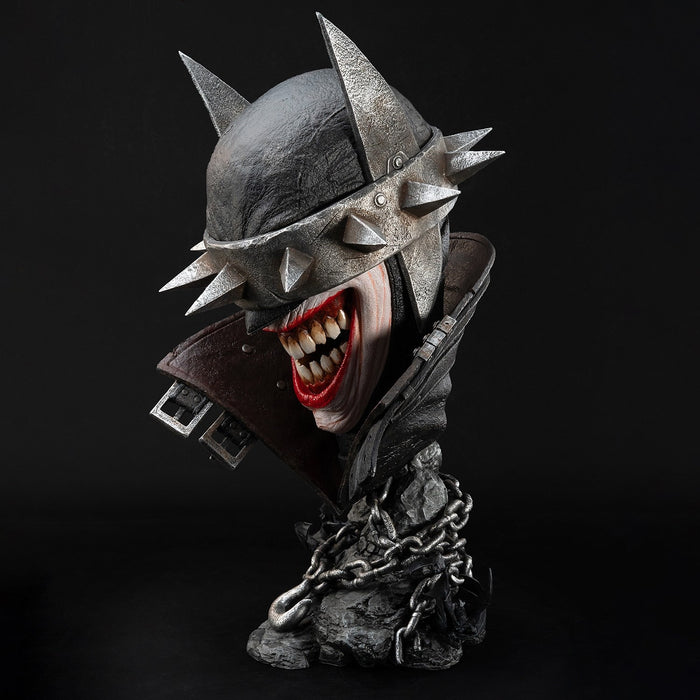 Pure Arts Life Size Bust: DC Dark Nights Metal - El Batman que Rie Art Mask Escala 1/1