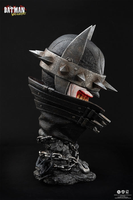 Pure Arts Life Size Bust: DC Dark Nights Metal - El Batman que Rie Art Mask Escala 1/1