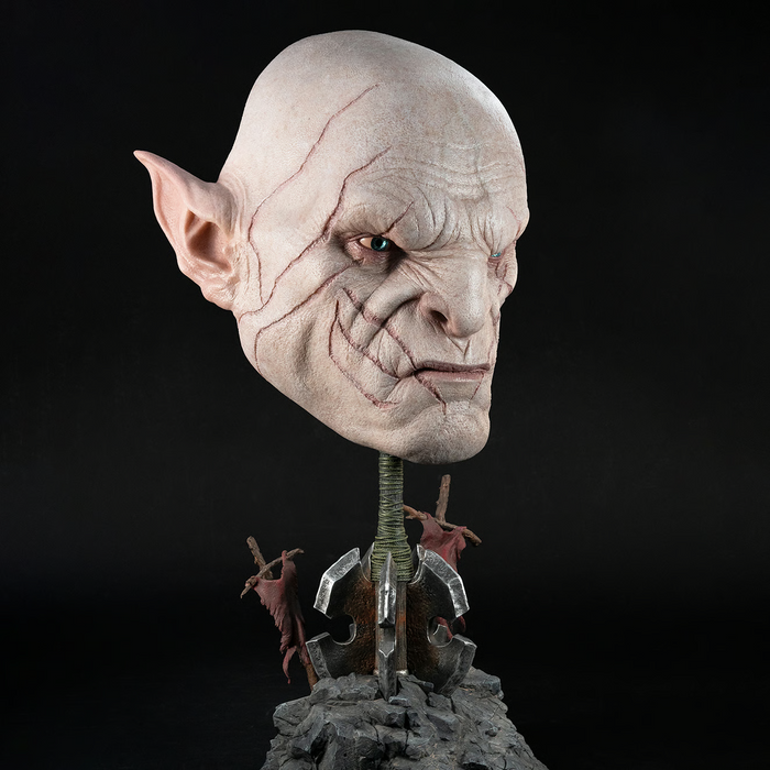 Pure Arts Life Size Bust: El Hobbit - Mascara Artistica de Azog 21 Pulgadas