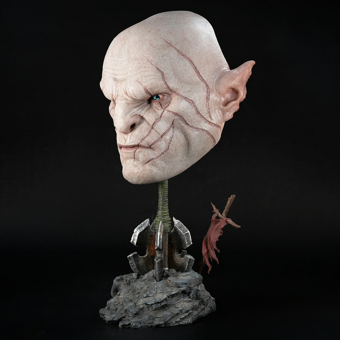 Pure Arts Life Size Bust: El Hobbit - Mascara Artistica de Azog 21 Pulgadas