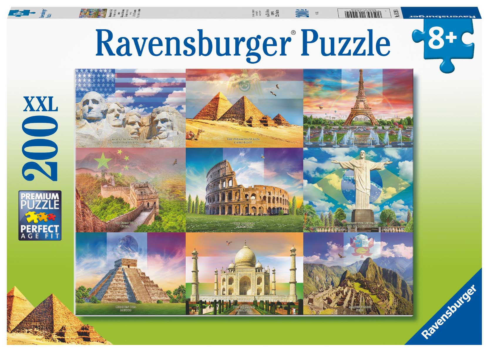 Ravensburger Rompecabezas: Monumentos del Mundo XXL 200 piezas