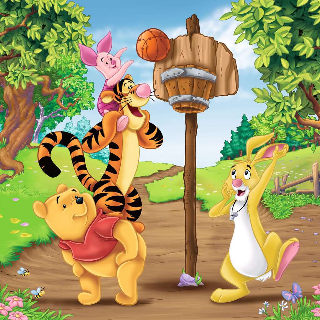 Ravensburger Rompecabezas: Disney Winnie The Pooh - Dia del Deporte 3 Pack 49 piezas