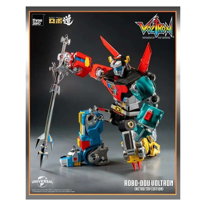 Threezero Robo Dou: Voltron Defender Of The Universe - Voltron Retro Toy Edition 10 Pulgadas