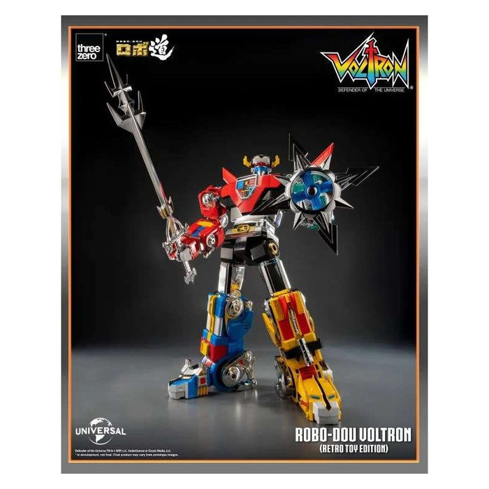 Threezero Robo Dou: Voltron Defender Of The Universe - Voltron Retro Toy Edition 10 Pulgadas