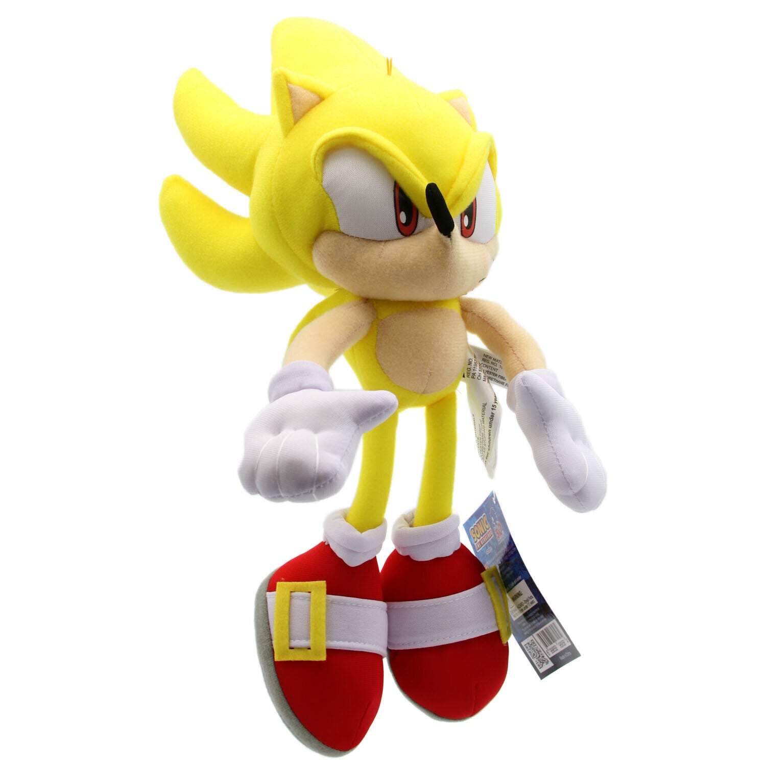 Great Eastern Plush: Sonic The Hedghog - Super Sonic Peluche 12 Pulgadas