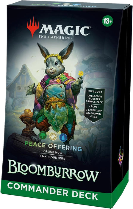 Magic The Gathering: Bloomburrow - Commander Deck 3 Peace Offering (Green/White/Blue) En Ingles