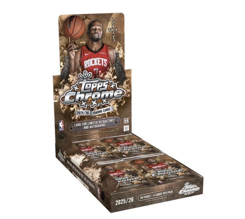 Topps: NBA 2025-26 Chrome Cactus Jack Basketball - Hobby Box