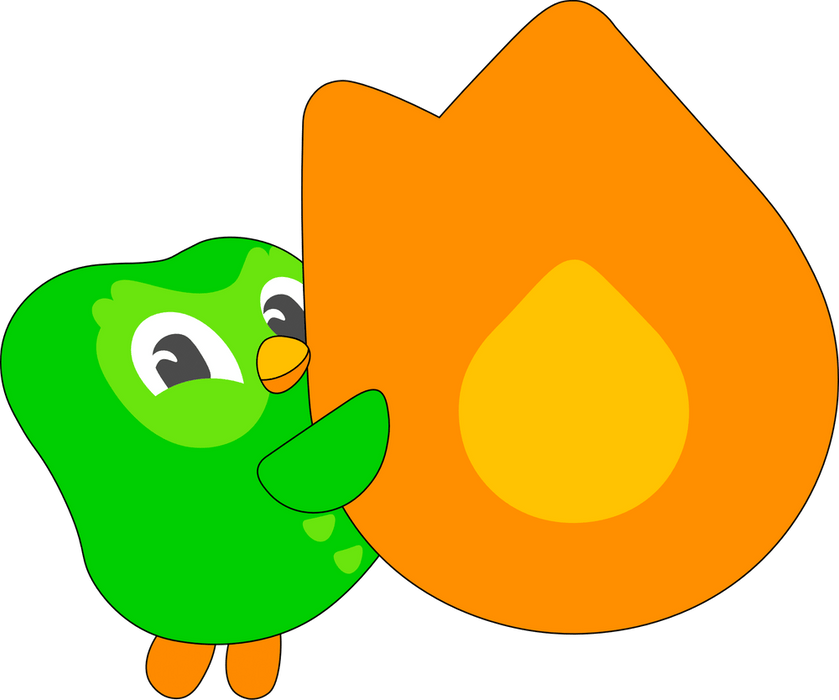 Youtooz Plush Keychain: Duolingo - Duo con Flama Llavero 5 Pulgadas