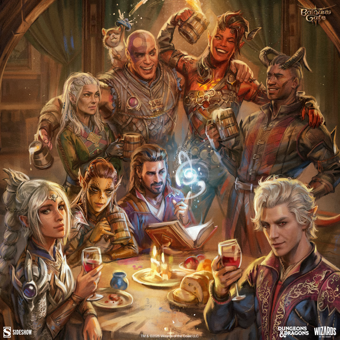 Sideshow Art Print: Baldurs Gate 3 - La taberna Elfsong Litografia