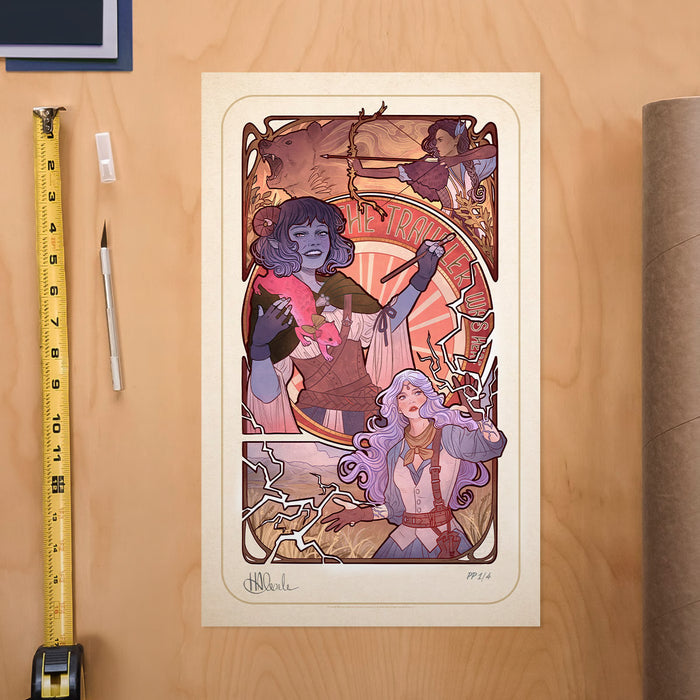 Sideshow Art Print: Critical Role 10 Aniversario - Laura Bailey Litografia