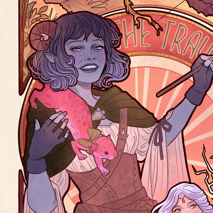 Sideshow Art Print: Critical Role 10 Aniversario - Laura Bailey Litografia