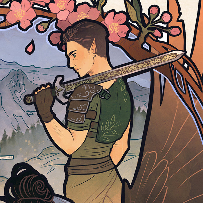 Sideshow Art Print: Critical Role 10 Aniversario - Liam O Brien Litografia