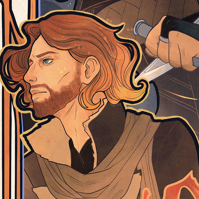 Sideshow Art Print: Critical Role 10 Aniversario - Liam O Brien Litografia