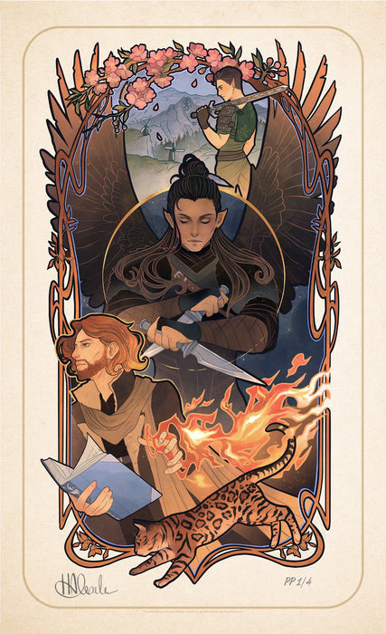 Sideshow Art Print: Critical Role 10 Aniversario - Liam O Brien Litografia