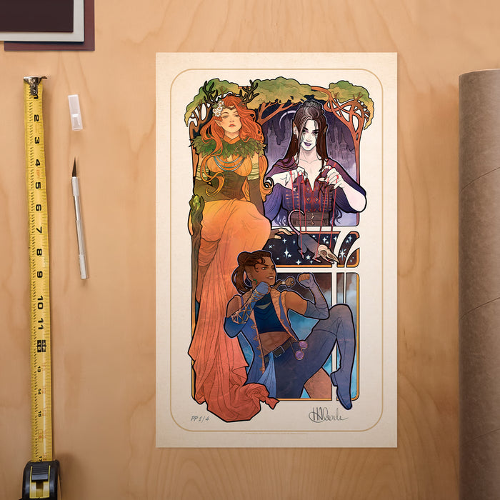 Sideshow Art Print: Critical Role 10 Aniversario - Marisha Ray Litografia