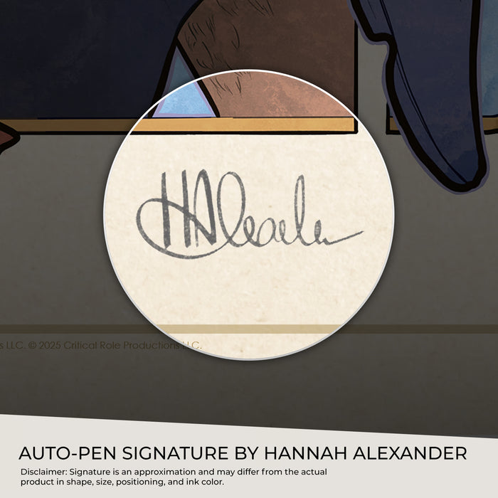Sideshow Art Print: Critical Role 10 Aniversario - Marisha Ray Litografia