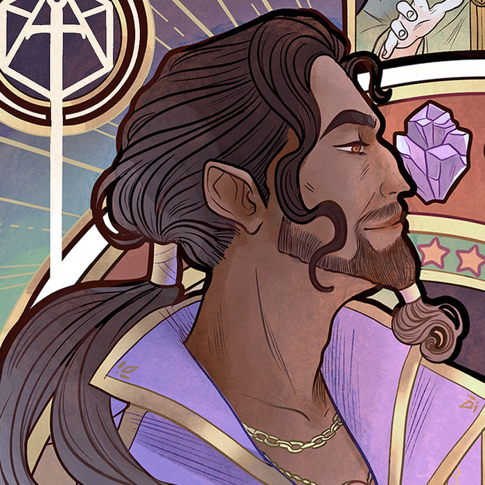 Sideshow Art Print: Critical Role 10 Aniversario - Matthew Mercer Litografia