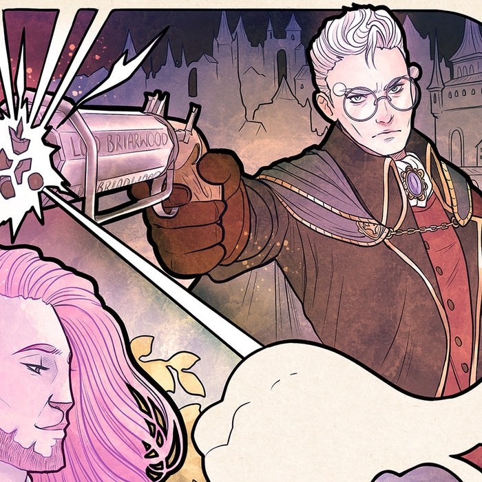 Sideshow Art Print: Critical Role 10 Aniversario - Taliesin Jaffe Litografia