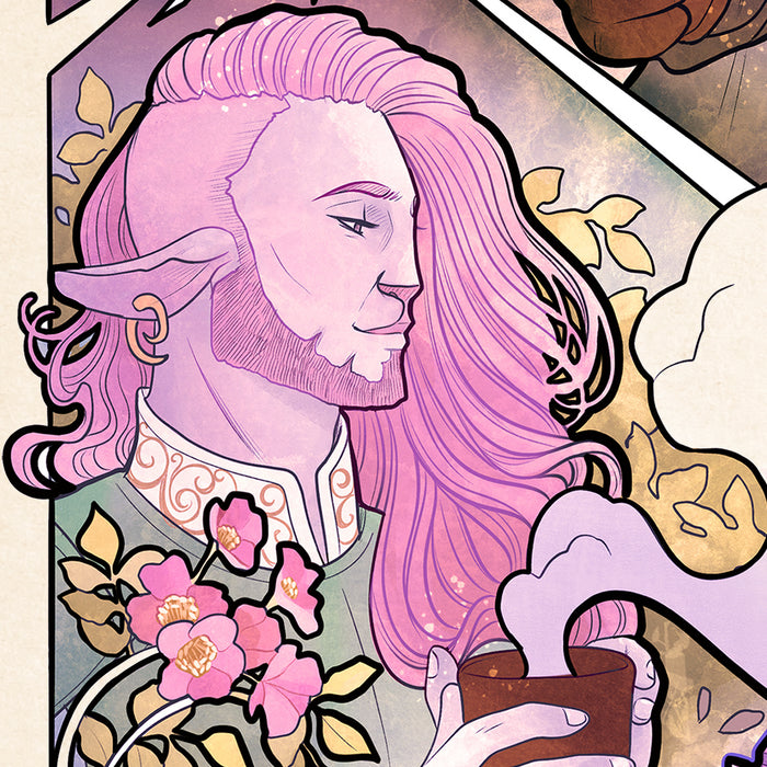 Sideshow Art Print: Critical Role 10 Aniversario - Taliesin Jaffe Litografia