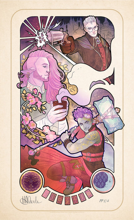 Sideshow Art Print: Critical Role 10 Aniversario - Taliesin Jaffe Litografia