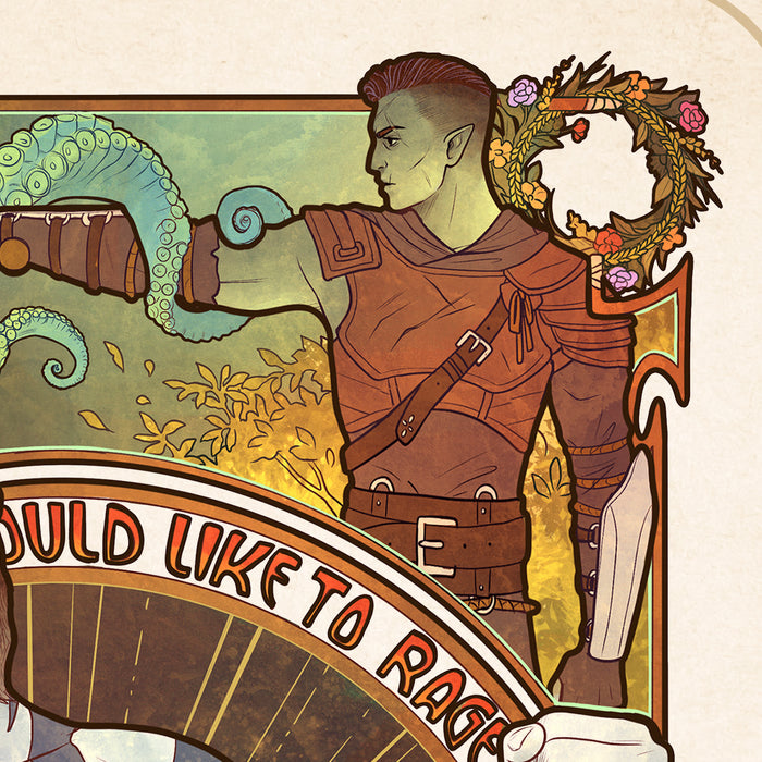 Sideshow Art Print: Critical Role 10 Aniversario - Travis Willingham Litografia