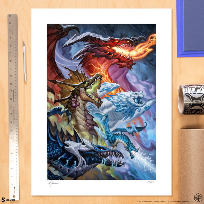 Sideshow Art Print: Vox Machina - The Chroma Conclave Litografia