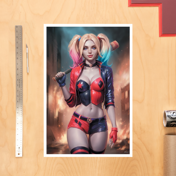 Sideshow Art Print: DC The Batman Adventures Num 12 2023 - Harley Quinn Litografia