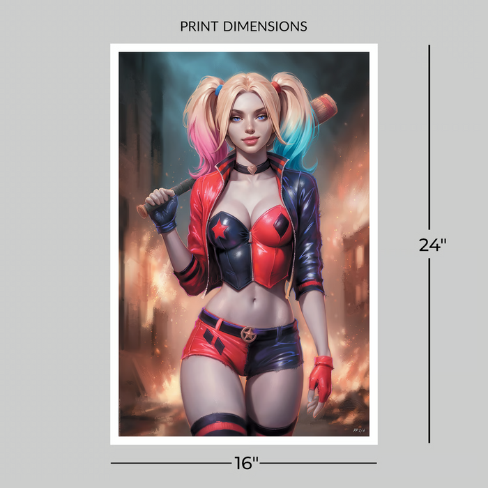 Sideshow Art Print: DC The Batman Adventures Num 12 2023 - Harley Quinn Litografia
