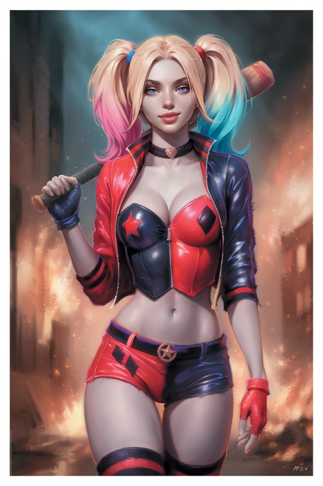 Sideshow Art Print: DC The Batman Adventures Num 12 2023 - Harley Quinn Litografia