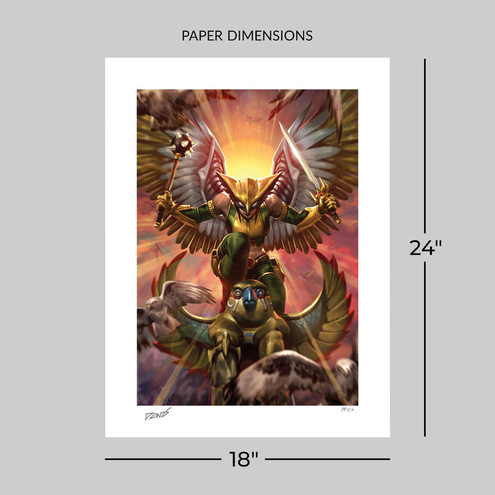 Sideshow Art Print: DC Comics - Hawkgirl Litografia