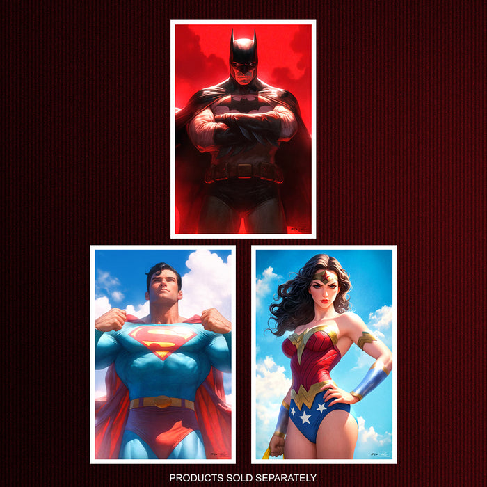 Sideshow Art Print: DC Comics Justice League Trinity - Batman Litografia