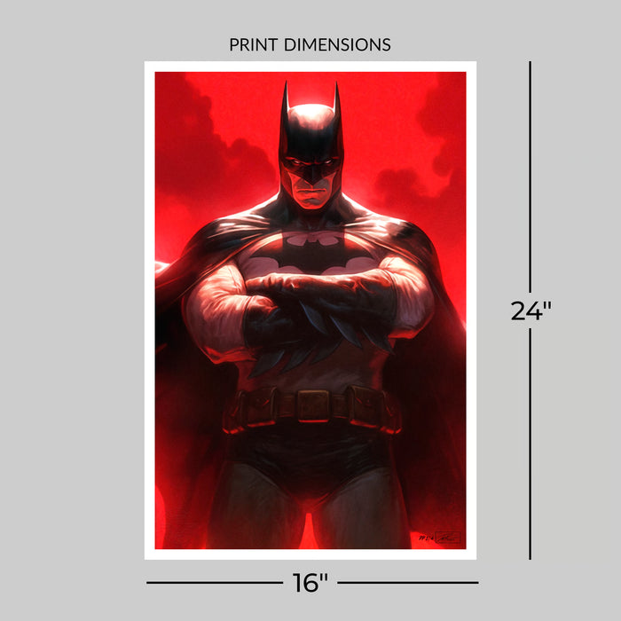 Sideshow Art Print: DC Comics Justice League Trinity - Batman Litografia