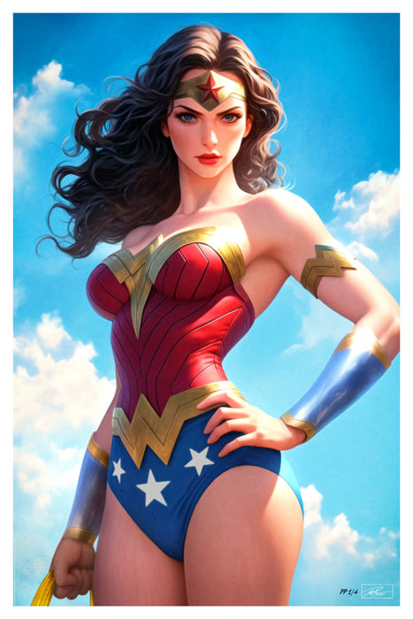 Sideshow Art Print: DC Comics Justice League Trinity - Wonder Woman Litografía