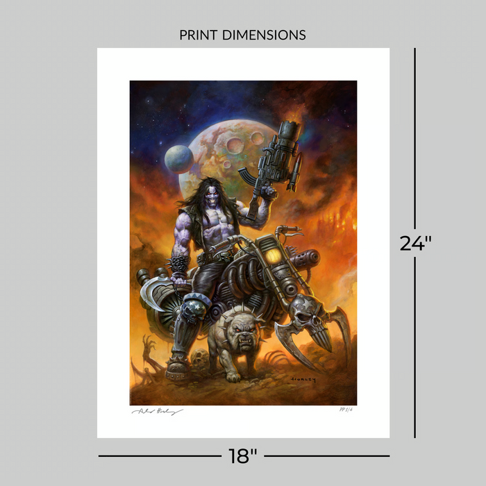Sideshow Art Print: DC Comics - Lobo The Main Man Litografia