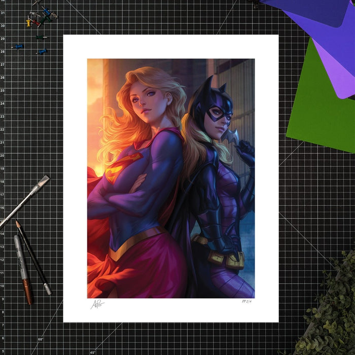 Sideshow Art Print: DC Comics - Supergirl & Batgirl Litografia