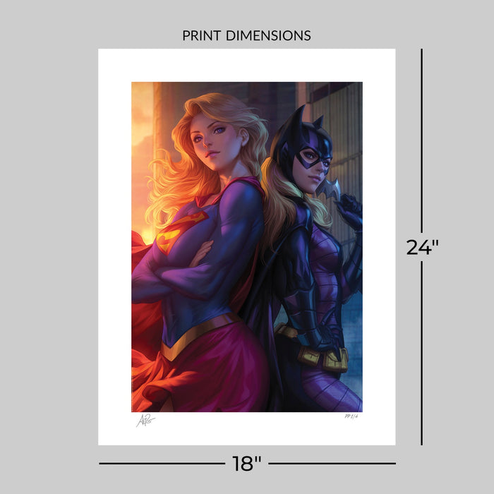 Sideshow Art Print: DC Comics - Supergirl & Batgirl Litografia
